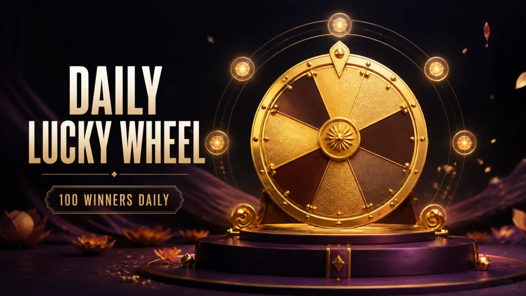 Daily Lucky Wheel campaign artwork